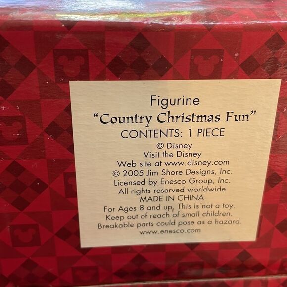 New in Box Jim Shore Disney Traditions Country Christmas Fun Snowman Figurine - Picture 8 of 10